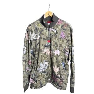 HUGO Boss Camouflage Floral Quarter Zip Sweatshirt Men's Size Medium